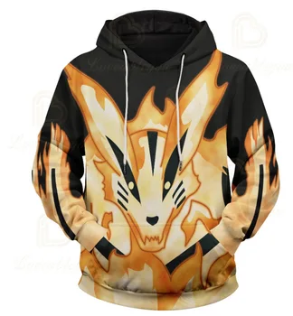 Naruto 3D hot prodaja hoodies Muškarci Žene Svakodnevni jesen hoodies moda s kapuljačom anime Naruto 3D hoodies Muška odjeća
