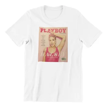 Halsey Playboy Shirt Modni Merch Badlands Strava Hopeless Fountain Kingdom Harajuku Uličnu Odjeću S Po Cijeloj Površini Majica Kratkih Rukava