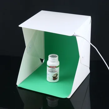 Mini sklopivi studio difuzna софтбокс s led pozadinskim osvjetljenjem, crna bijela zelena crvena pozadina pribor za foto-studio lightbox софтбокс