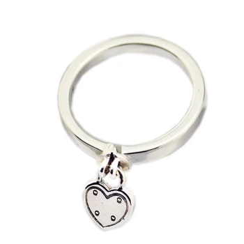 Pravi 925 sterling srebra prsten ljubav dvorac srce prsten za žene vjenčanja vjenčani prsten modni nakit anillos mujer
