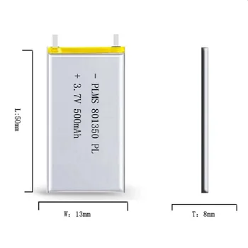 3.7 V 801350 081350 500mah sa zaštitnom karticom koristi se za litij baterija bluetooth MP3 MP4