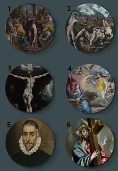 El Greco Svećenik Dekorativni Tanjur Madonna Je Isus Crkva Dekorativno Jelo Home Zidni Natpis Ploča Španjolski Renesanse Slikarstvo Ploča