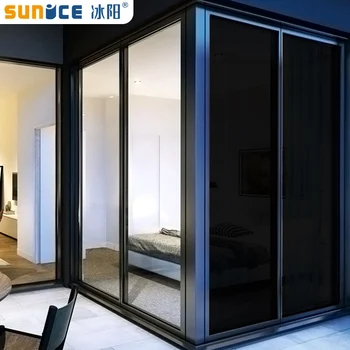 Sunice 0% VLT Black Window Nijansa Film Tinting UV-Proof Scratch Resistant for Auto Car Commercial House privacy glass sticker