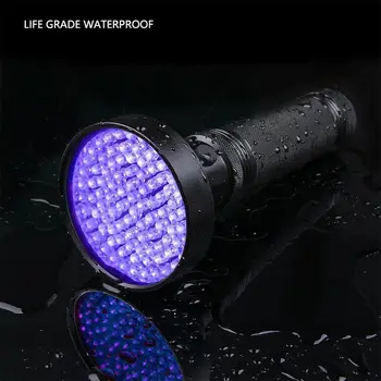 100 led-UV-svjetlo za svjetiljku Baklja svjetlost sigurnost uv otkrivanje lampe mrlje od urina detektor Škorpija lov