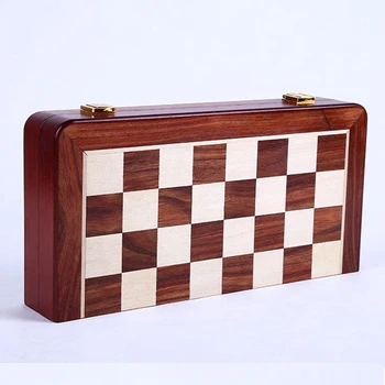 High-end klasicni rafting šah komada drveni sklopivi šahovskoj ploči igra šah skup Kralj 6,5 cm najbolji poklon za lidera prijatelja obitelji