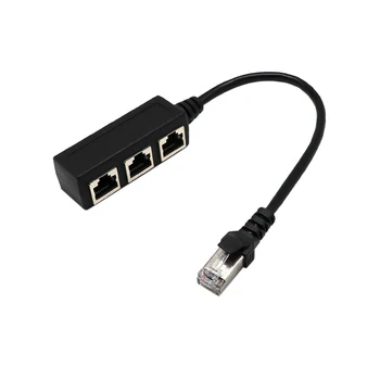 LAN Ethernet Network Splitter RJ-45 Tip priključka za adapter kabel 1 priključak za 3 ženski omogućuju