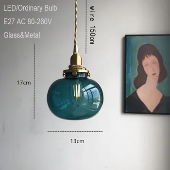 Moderni kreativni stakla viseći svijećnjak bar noćni blagovaonica spavaća soba dekoracije viseće svjetiljke unutarnji LED E27 kombinirana rasvjeta