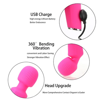 Dildo čarobni štapić AV vibrator 20 načina G Spot maser stimulator klitorisa seks igračke za žene proizvode za odrasle Sex shop