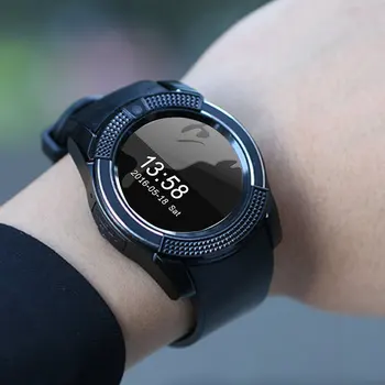 Vodootporni pametni sat muškarci s kamerom Bluetooth Smartwatch pedometar monitor srčane Sim kartica ručni sat