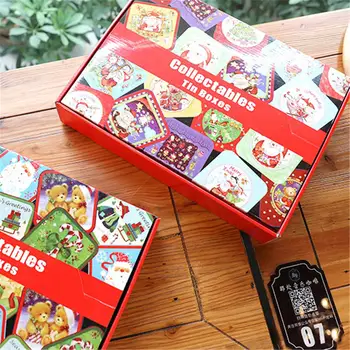 12шт Božić mala četvrtasta kutija жестяная pakiranje stranke djeca poklon kutije tin bombona pečenje kolačića kutija za skladištenje