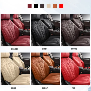 FUZHKAQI običaj kožna torbica za sjedalo u automobilu Ford Fiesta Mondeo Fusion Focus Escort S-MAX Edge Kuga Taurus Automobiles Seat Cover