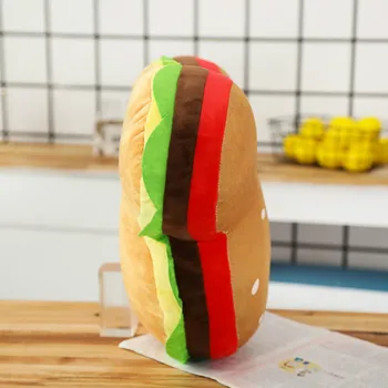 1pc 40 cm novi kreativni hamburger pliš igračku mekani mekani plišani jastuk Jastuk je slatka hamburger jastuk dječak djevojčica poklon za rođendan
