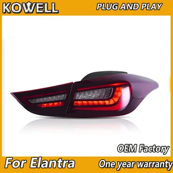 KOWELL automobila styling za Hyundai Elantra stražnja svjetla nova Elantra MD dinamičan žmigavac dugo svjetlo DRL + kočnica + park + signal