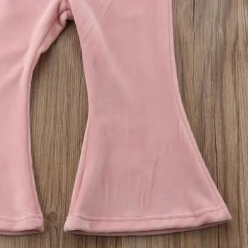 2018 novi klinac Baby Girls slatki prilično kombinezon bez rukava naslon elastičan pojas Pink baršun tijelo kombinezon odijelo 6M-5Y