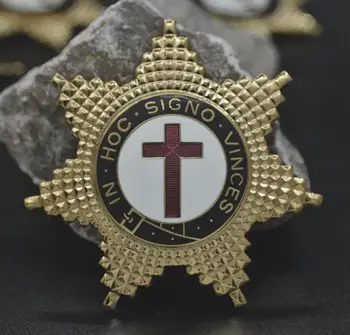 Масонские igle na rever prsima znak mason mason В71 zlatni simbol orden Crvenog Križa 6,3 cm