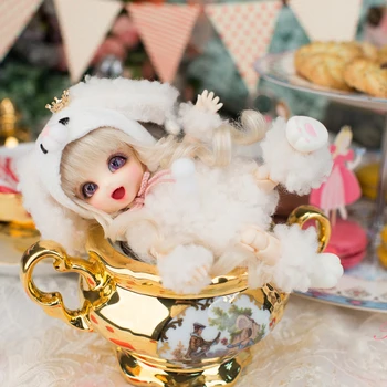 Bjd doll sd doll 1/8 cute baby BB baby pongpong joint doll