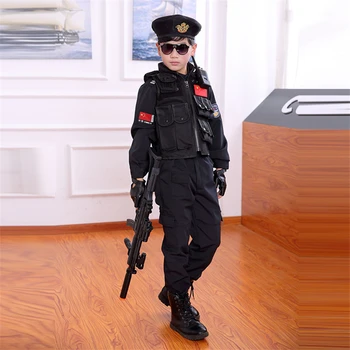 Dječaci posebna policijska odjeća policijski obrazac za dječji rođendan dar Halloween cosplay odijelo djeca interventnu vojska performanse