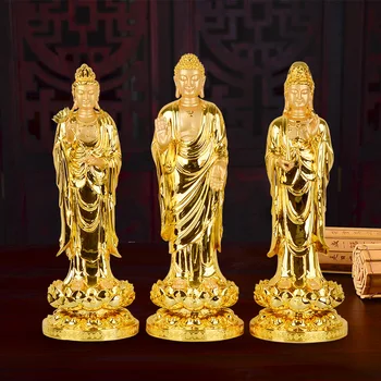 Zapadni Саньшэн Smola Obrt Kip Buddha Amitabha Buddha Гуаньинь Bodhisattva Uređenje Doma Pribor Figurice
