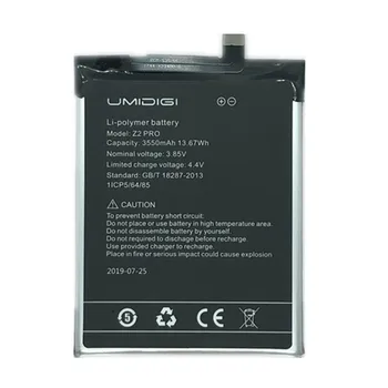 Umi Z2 Pro baterija UMIDIGI Z2 Pro visoke kvalitete originalni veliki kapacitet 3550MAh backup za UMI Z2 Pro baterije pametnih telefona