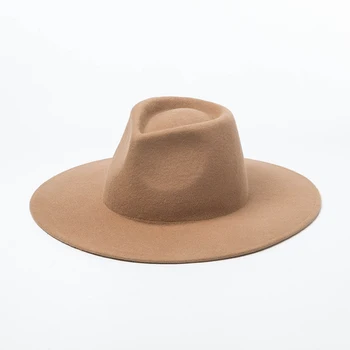 Britanski stil je zimska dlaka je čvrsta klasične osjetio kape kapa muškarci žene Panama city jazz šešir LM081