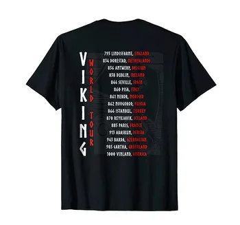 Viking World Tour Majica T-Shirt Majica 2019 Novi Modni Brand Vrhovima Muška Majica Muškarci Dizajn Ljeto Vruće Rasprodaja Tee Shitrs