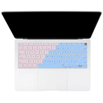 Američka verzija engleska Silikonska tipkovnica cover za MacBook Air 13 2019 2020 A2179 A1932 Touch ID gradijent šarene tipkovnica film