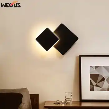 (WECUS) постмодернистский kreativni led zidna svjetiljka za spavaću sobu, noćni ormarići , zatvoreni koridor za prolaz zidne svjetiljke, okretni zidni+lampa