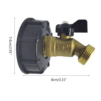 3/4 muški IBC Tote dizalica nos spremnik za vodu ventil adapter mesing brzo crijevo alat D08F