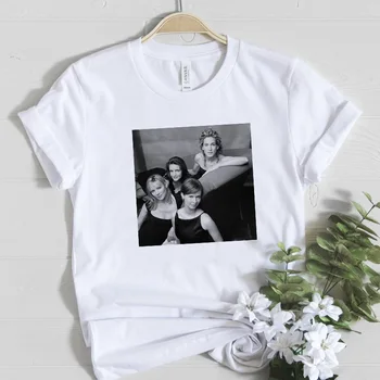 Seks i grad Carrie Bradshaw, Samantha, Charlotte i Miranda grafički t-shirt Ženska odjeća vintage pamuk majice, Ženske majice