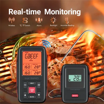 Inkbird Remote Wireless Home Use RF termometar IRF-2SA 500 metara za kuhanje, oprema za Roštilj roštilj pećnica pušač s dva aditiva u sondama