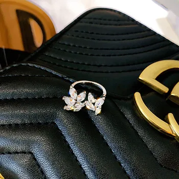 Korejski Novi Cirkon bijeli prstenovi za žene moda sjajna Crystal identitet šake prsten djevojka nakit pribor jubilej poklon