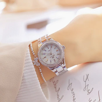 2020 Ženski Ručni Sat Dress Gold Watch Women Crystal Diamond Watches Nehrđajućeg Čelika Srebrni Sat Women Montre Femme 2019