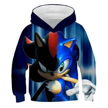 Sonic the Jež moda dječaci djevojčice veste poliester djeca hoodies crtani ispis Dječje odjeće s dugim rukavima veste