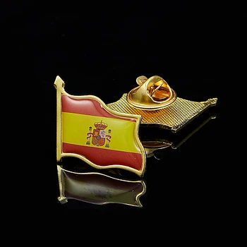 5pcs Španjolska španjolski zastava maše prekriženim ljubaznošću cakline lapels pin ikonu