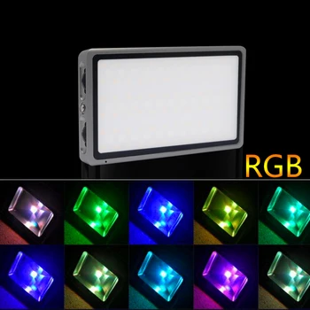 Mcoplus RGB LED Camera Light Full Color Output Video Light Kit Dimmable 3000K-5500K Bi-Color Panel Light CRI96