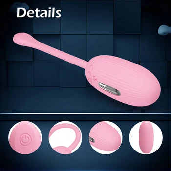 Električni šok vibrator 12 Brzina silikonski vibrator aplikaciju Bluetooth bežični daljinski vibracioni jaje G-spot masaža seks-igračke za žene