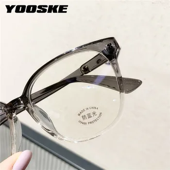 YOOSKE ženske plave svjetleće naprave naočale gospodo TR90 okvira za naočale stare klasične računalne prozirne rimless za naočale