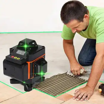16-linijski laserski Уровнемер vodoravno i okomito 360°rotirajući самовыравнивающийся mašina zeleno svjetlo automatski mjerni alat razini