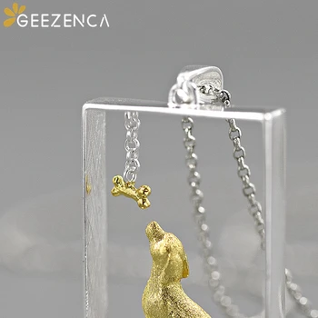 Originalni dizajn srebra 925 Zlatni retriver je pas ogrlicu privjesak modni slatka fin nakit ženska ovjes bez lanca