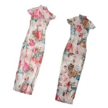 1/4 BJD odjeća Odjeća, cvijet Cheongsam haljina za mlade Impldoll, za DOD MSD mini Dollfie odijela, 2 boje za odabir