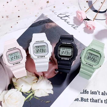PANARS Fashion Sport Watch Ladies Men digitalni sat roze prozirne sat budilica višenamjenski muški poklon drugarici 2019