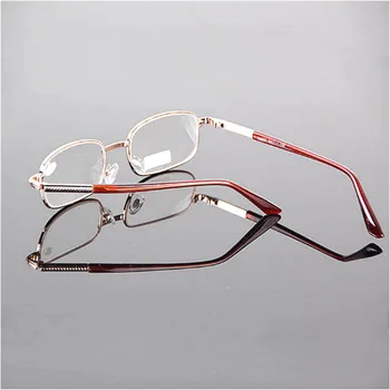 Zlatna metalik okvira za naočale, leće za naočale za čitanje povećalo presbyopia naočale i dioptrija +0.5+1.25+5.0 +6.0 D5