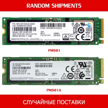 SAMSUNG PM981A M. 2 SSD 256GB 512GB domaći ssds M2 NVMe PCIe 3.0 x4 Laptop Stolni SSD