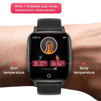 NORTH EDGE gospodo pametni sat temperatura tijela 24 sata mjerenje zdravlja sat otkucaja srca Smartwatch fitness tracker za Android i IOS