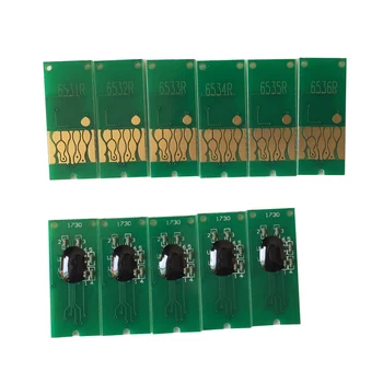 Novi 11 boja stalni automatski reset čipova za Epson Stylus 4900 printer toner T6531-t6539/T653A/t653b ARC čips
