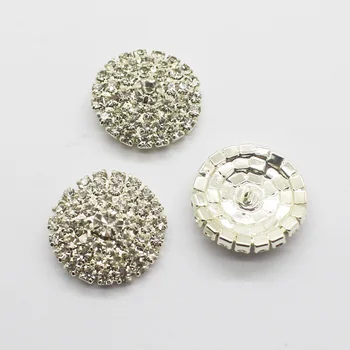 10шт 25mm kružni luk jasno gorski kristal gumb za koljenica DIY šivanje Crystal vjenčanje šminka i odjeća obrt pribor