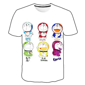 Doraemon anime ljetni stil 3D gospodo nove majice moda muškarci slatka majice top t udoban O-izrez ulica odjeća šareni mačak