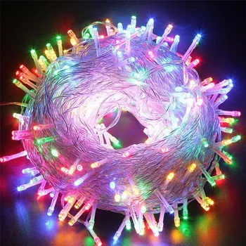 BEIAIDI 100M 800 LED Festoon LED String Fairy Light Garland Vanjski vrt vrt vjenčanje praznik Božić Fairy Light