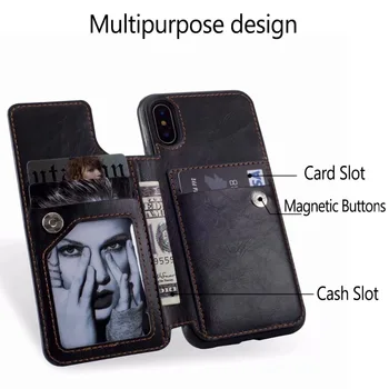 Luksuzni novčanik torbica za iPhone X 6 6S 7 8 Plus SE 2020 nositelj kartice kožna stražnji poklopac za Apple iPhone Xs XR 11 Pro Max Case