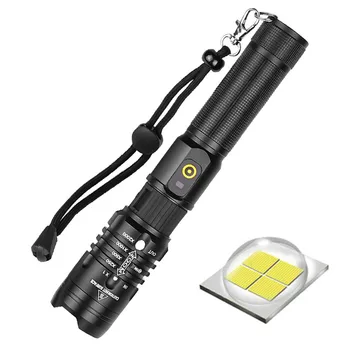6500lumens lampe xhp50. 2 led svjetiljka moćan USB baklja skalabilan fenjer koristiti 18650 bateriju baklja za ribolov lov